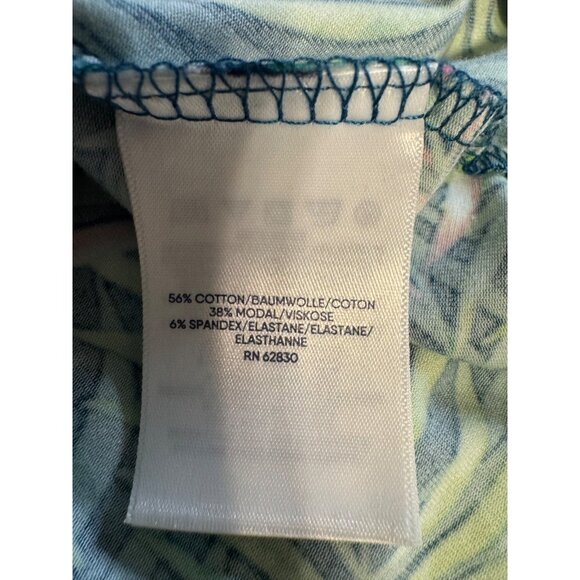 Lands End Maxi Tiered Dress 1X Stretch Cotton Modal Floral Washable NEW - Picture 14 of 14